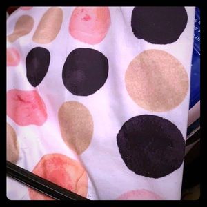 Polka dot shower curtain